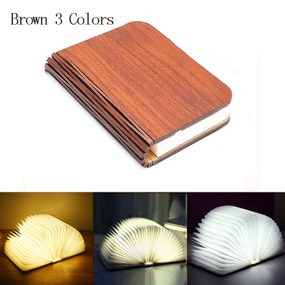 Wooden Book Lamp
