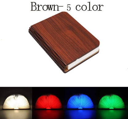 Wooden Book Lamp