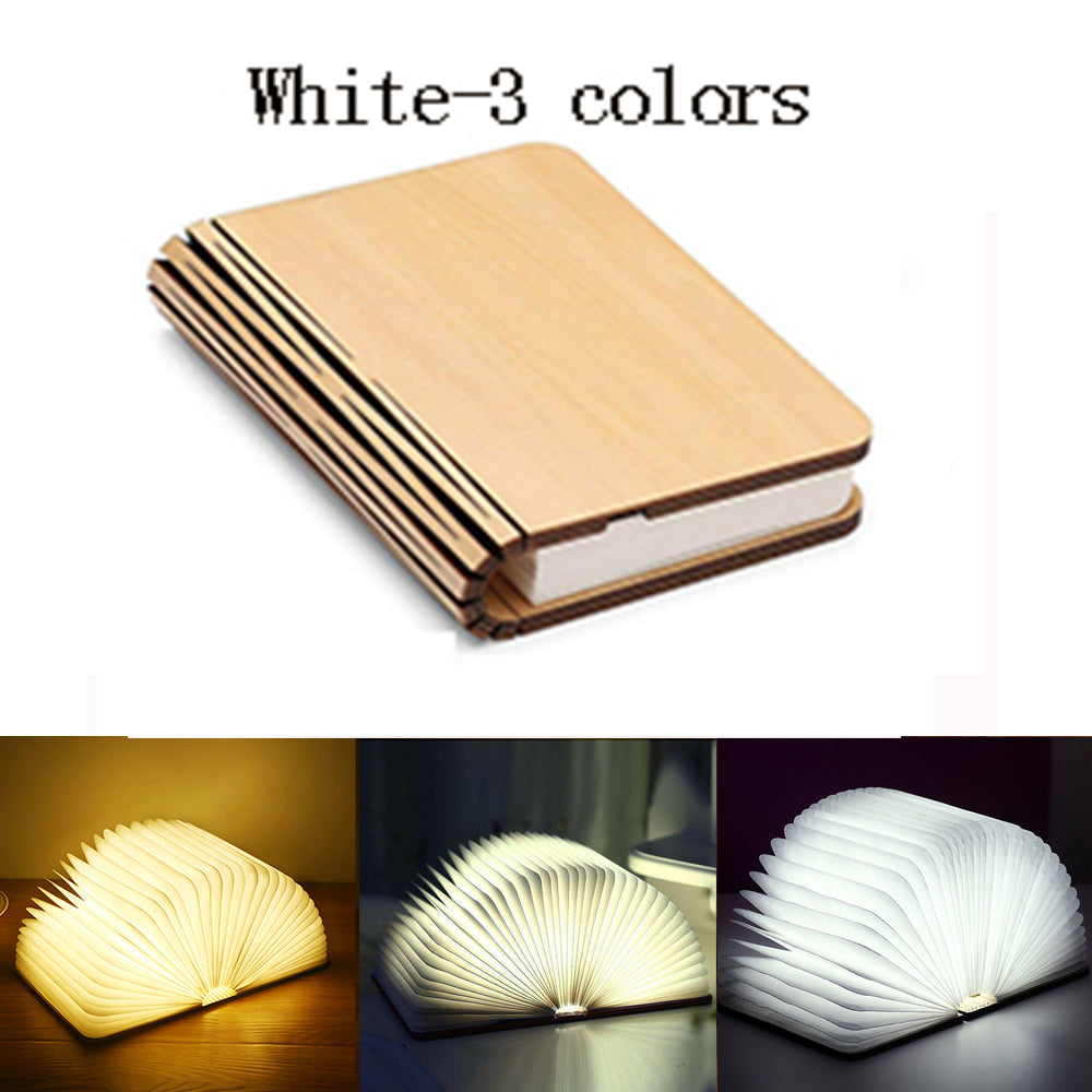 Wooden Book Lamp