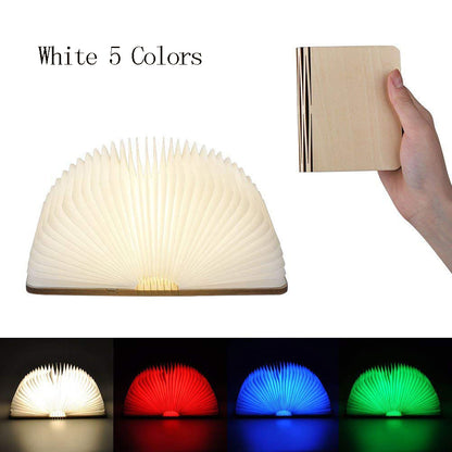 Wooden Book Lamp