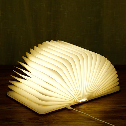 Wooden Book Lamp